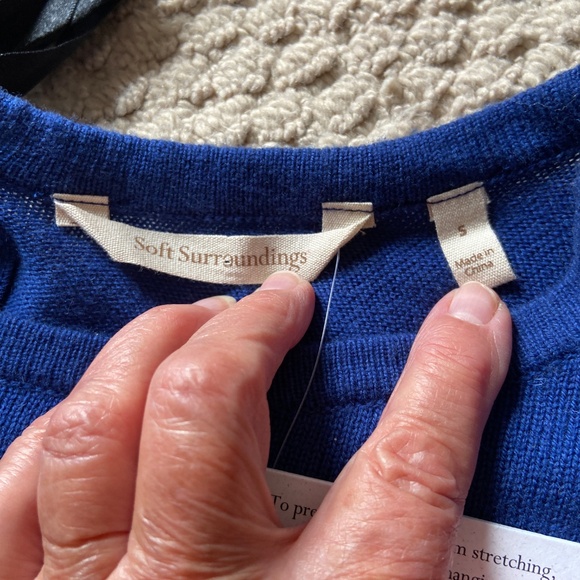 New Sweater Soft SurroundingsTop Ladies size S - Picture 3 of 9